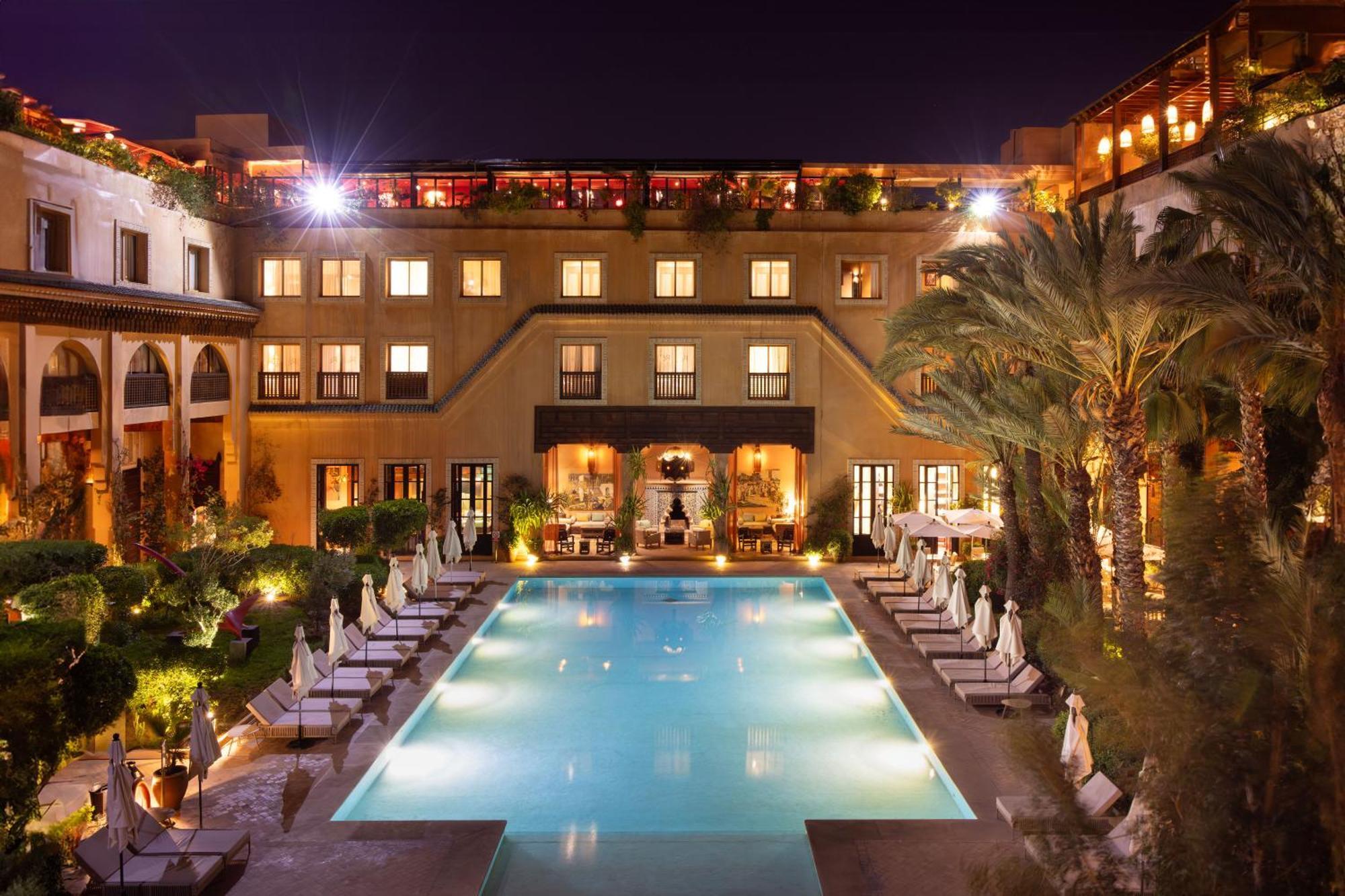 Les Jardins De La Koutoubia Hotel Marrakesh Ngoại thất bức ảnh The swimming pool at the hotel